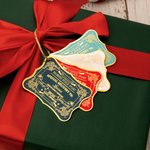 Personalised Santa Claus Vintage Postal Style North Pole Post Tag with Name Gift Decor Christmas Party Favor for Family Friends