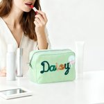 Sac de maquillage avec nom de voyage Cadeau d'anniversaire essentiel pour les femmes