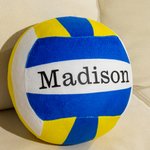 Personalisierte Volleyball Design Runde weiche werfen Kissen mit Text Home Decor Geburtstag Spieltag Geschenk für Volleyball-Spieler-Trainer