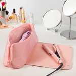 Personalized Cartoon Cheerleader Girl Portable Hair Heating Rod Storage Bag with Name Birthday Travel Accessories Gift for Women