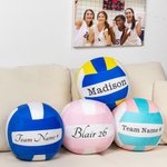 Personalisierte Volleyball Design Runde weiche werfen Kissen mit Text Home Decor Geburtstag Spieltag Geschenk für Volleyball-Spieler-Trainer
