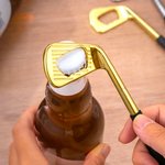 Personlig golfklubbflaskeåpner med gravert navn Bartilbehør Utdrikningslag Bursdagsgave til golfelskere Drikkeentusiaster