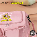 Personalised Houba Shout Long-Tailed Marsupilami Name Travel Duffel Bag with Shoes Compartment Birthday Gift for Kids Family | Callie × Marsupilami®