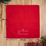 Servilleta reutilizable personalizada en 100% algodón con nombre decoración de mesa regalo de bodas fiestas y Navidad para familiar