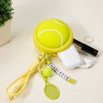 Personalisierter Fußball Tennisball Baseball Basketball Beutel mit Namen Schlüsselanhänger Schläger Geburtstag Geschenk für Trainer Ball-Liebhaber