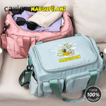 Personalised Houba Shout Long-Tailed Marsupilami Name Travel Duffel Bag with Shoes Compartment Birthday Gift for Kids Family | Callie × Marsupilami®
