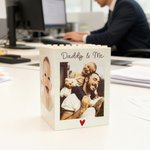 Personalized Building Blocks Brick Photo Pencil Holder Desk Decor Large Capacity Valentine's Day Father's Day Birthday Gift for Family Friends