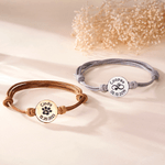 Bracciale regolabile personalizzato con nome e testo incisi Cane Gatto Perdita Gioielli Memorial Sympathy Gift per i proprietari di animali domestici