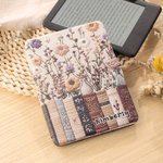 Spersonalizowany bukiet książek w stylu vintage Przenośne magnetyczne etui na Kindle z imieniem i nazwiskiem Prezent urodzinowy dla miłośnika estetyki vintage
