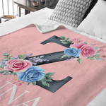 Couverture douce personnalisée avec nom et texte Décoration de la maison Noël Anniversaire Cadeau pour la famille Enfants