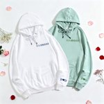 Personalised Embroidered Initials Sweatshirt Hoodie with Roman Numerals Date Engagement Anniversary Valentine's Day Gift for Newlyweds Couples