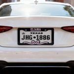 Personalized Pink Bow Number Plate Frame with Text Christmas Birthday Gift for Women Girls