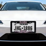Personalized Pink Bow Number Plate Frame with Text Christmas Birthday Gift for Women Girls