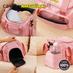 Personalised Houba Shout Long-Tailed Marsupilami Name Travel Duffel Bag with Shoes Compartment Birthday Gift for Kids Family | Callie × Marsupilami®