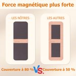 Marque-page magnétique en cuir PU personnalisé avec nom et fleur de naissance - Cadeau d'anniversaire pour les amoureux de lecture