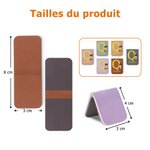 Marque-page Magnétique en Cuir PU Personnalisé avec Personnage Initiale et Nom Cadeau Anniversaire Fête pour la Famille et les Amoureux de Lecture