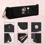 Personalizzato alla moda ragazza nascita fiore strumenti per capelli grande borsa di stoccaggio con nome stuoia resistente al calore portatile viaggio essenziale regalo di compleanno per le donne