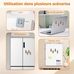 Marque-page Magnétique en Cuir PU Personnalisé avec Personnage Initiale et Nom Cadeau Anniversaire Fête pour la Famille et les Amoureux de Lecture