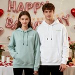 Personalised Embroidered Initials Sweatshirt Hoodie with Roman Numerals Date Engagement Anniversary Valentine's Day Gift for Newlyweds Couples
