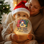Personalized Joy To The World My First Christmas LED Night Light with Name Year and Wood Base Room Decor Christmas Gift for Newborns Babies