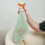 Gepersonaliseerde Schattige Jongen Beer Koe Fantasie Eenhoorn Zachte Baby Veiligheid Deken met Geborduurde Naam Verjaardag Baby Shower Gift voor Pasgeborenen