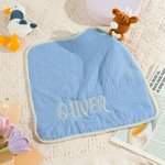 Gepersonaliseerde Schattige Jongen Beer Koe Fantasie Eenhoorn Zachte Baby Veiligheid Deken met Geborduurde Naam Verjaardag Baby Shower Gift voor Pasgeborenen
