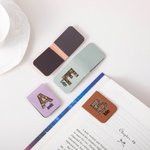 Marque-page magnétique en cuir PU avec nom Cadeau d'anniversaire et de Noël pour les amoureux des livres