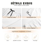 Pantalon de Pyjama Personnalisé avec Nom et 1-4 Photos d'Animaux Cadeau Anniversaire pour Proriétaire d'Animaux de Compagnie