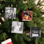 Personalized Vintage Movie Photo Ceramic Ornament Home Tree Decor Christmas Gift for Movie Lovers