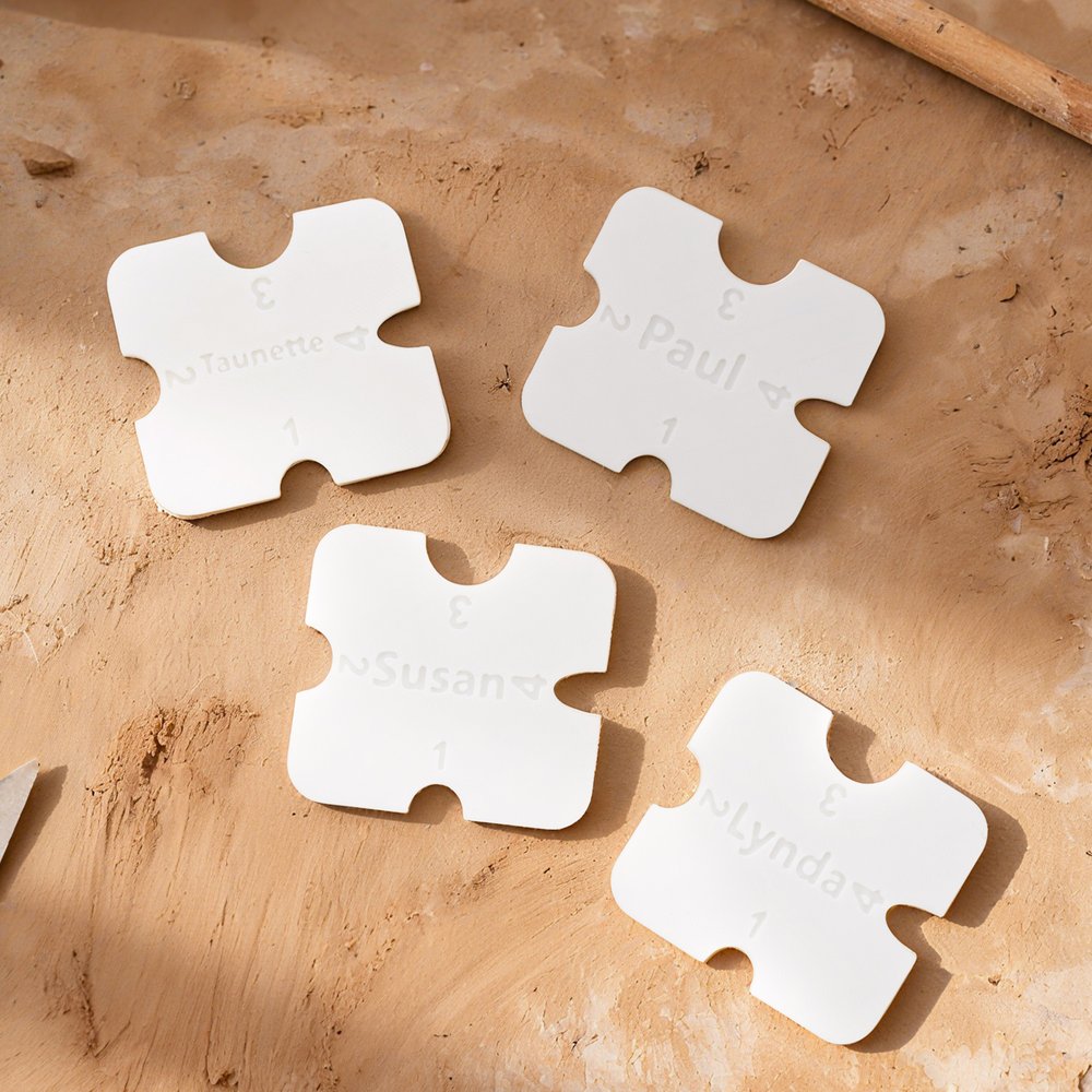 Imprimé 3D personnalisé Nom Poterie Pied Forme de la jante Outil d'utilisation quotidienne Cadeau d'anniversaire pour l'amateur de poterie 2