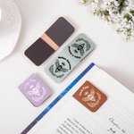Spersonalizowana zakładka To Bee Continued Magnetic Leather Bookmark Clip z cytatem i imieniem Prezent urodzinowy dla mola książkowego bibliotekarza