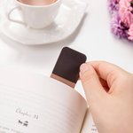 Marque-page magnétique en cuir PU avec nom Cadeau d'anniversaire pour un rat de bibliothèque