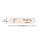 Lot de 10 étiquettes personnalisées en cuir avec nom gravé et rivets Accessoires de tricot Cadeau pour les amateurs de couture et de bricolage