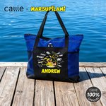 Personalised Cute Tail-Bouncing Marsupilami Tote Bag with Name and Mesh Pockets Birthday Mother's Day Gift for Kids Moms | Callie × Marsupilami®