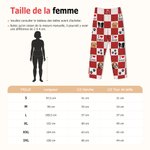 Pantalon de Pyjama Personnalisé avec Nom et 1-4 Photos d'Animaux Cadeau Anniversaire pour Proriétaire d'Animaux de Compagnie