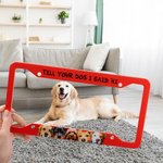 Gepersonaliseerde 1-5 huisdier foto's Set van 2 kentekenplaat frames met tekst Kentekenplaat Decor Verjaardagscadeau voor huisdiereigenaren liefhebbers