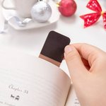 Personalized Cute Quirky Girl Magnetic Leather Bookmark Clip with Engraved Name Birthday Gift for Book Lovers Bookworm