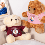 Personalizado Pájaro Mariposa Peluche Oso con Foto Camiseta Sudadera Nombre y Año Conmemorativo Cumpleaños Regalo para Niños