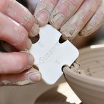 Imprimé 3D personnalisé Nom Poterie Pied Forme de la jante Outil d'utilisation quotidienne Cadeau d'anniversaire pour l'amateur de poterie 5