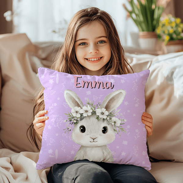 Taie d'Oreiller Personnalisée avec Nom Décoration Maison Noël Anniversaire Cadeau pour Garçons Filles