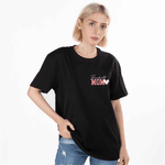 Personalised Baseball Mom 1-3 Kid Characters 100% Cotton T-shirt with Name and Number Birthday Holiday Game Day Gift for Mom