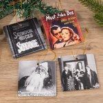 Personalized Vintage Movie Photo Ceramic Ornament Home Tree Decor Christmas Gift for Movie Lovers