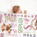 Personalizada Highland Vaca Inicial Suave Manta con Nombre Decoración del Hogar Navidad Cumpleaños Regalo para la Familia Niños Amantes de las Vacas