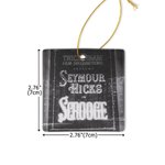 Personalized Vintage Movie Photo Ceramic Ornament Home Tree Decor Christmas Gift for Movie Lovers
