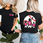 Personalized Baseball Mom 1-3 Kid Characters 100% Cotton T-shirt with Name and Number Birthday Holiday Game Day Gift for Mom