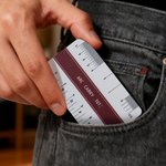 Personalized Mini Wallet Size Portable Architectural Scale Ruler with Name Valuable Tool Birthday Gift for  Architects Students