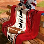Personalized Sportball Soft Throw Blanket with Name and Number Home Bedroom Decor Birthday Gift for Sport Lovers