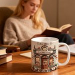 Personalized Take Me To Bookstore 11 oz 15 oz Ceramic Mug with Name Birthday Anniversary Christmas Gift for Book Lovers Bookworms