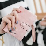 Personalizada Nacimiento Flor Bouquet Tri-Folded Cartera de cuero Cumpleaños Día de la Madre Regalo de Navidad para mamá abuela