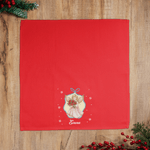 Tovagliolo riutilizzabile personalizzato in cotone con nome e angelo di Natale decorazione festiva per la tavola regalo di Natale per famiglia e amici